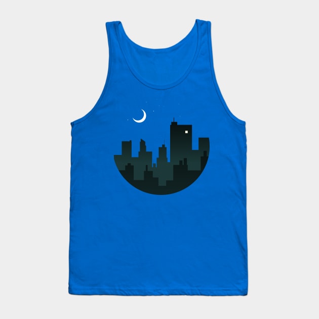 Sleeping Night City Tank Top by Digster